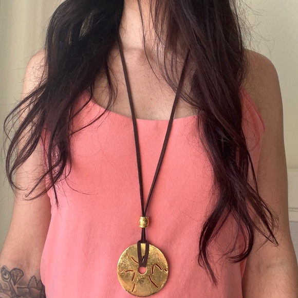 s by sahar Jewelry - Dubai🏺24K Gold Plated 🌀 Necklace